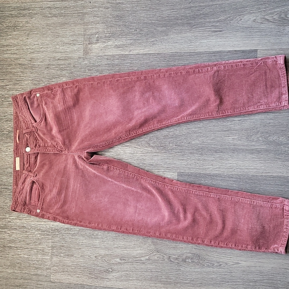 Pilcro Slim Boyfriend Crop Corduroy Pants Size 29